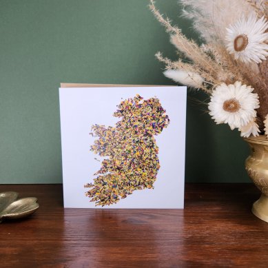 Bláthanna na hÉireann' Flowers of Ireland Greeting Card