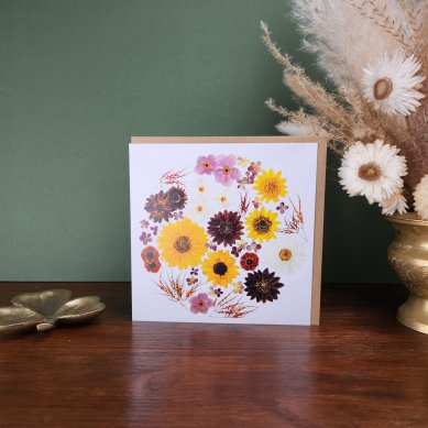 An Fómhar' Autumn Flower Greeting Card