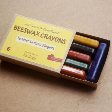 All Natural & Hand Poured Beeswax Toddler Crayon Fingers