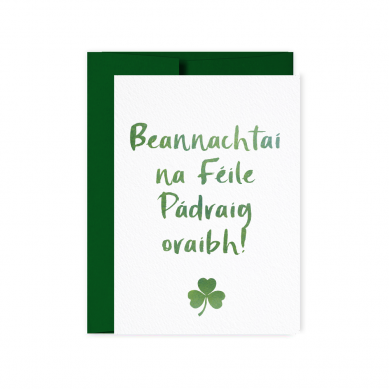 Irish Gaelic St Patrick's Day Card