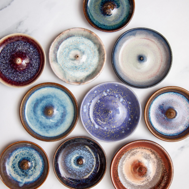 Ceramic Glazed Stick Incense Holders - Galaxy Glazes