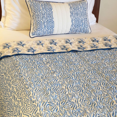 Bold Indigo Aztec Quilt