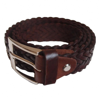 Ladies Braided Leather Belt