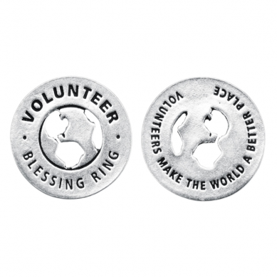 Volunteer Blessing Ring Charm