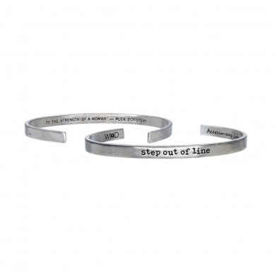 Step out of Line - Alex Borstein Quotable Cuff Bracelet