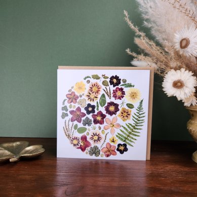 An Geimhreadh' Winter Flower Greeting Card