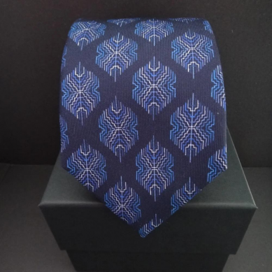 Silk Twill Bhutan Motif Tie