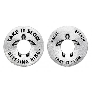 Take it slow Blessing Ring Charm