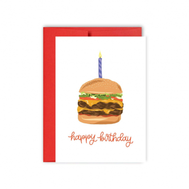 Burger Birthday Card