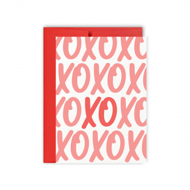 XO XO Valentine's Day Card