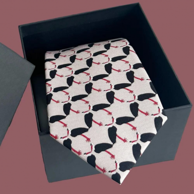 Handmade Heron Silk Tie