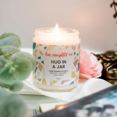 Hug In A Jar Glass Jar Candle