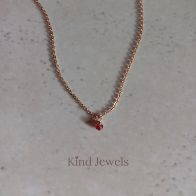 Red Spinel Necklace