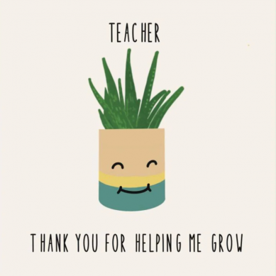 Teacher Plant Card