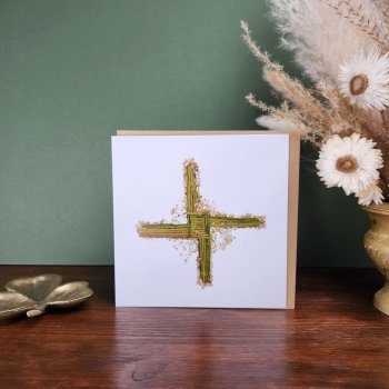 Bríd' Saint Brigid's Cross Greeting Card