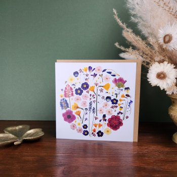 An tEarrach' Spring Flower Greeting Card – A Celebration of Nature’s Renewal