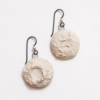 Ceramic Moon Dangle Earrings, Witchy Accessories