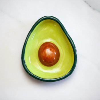 Avocado Jewelry Dishes, Ceramic Trinket Trays